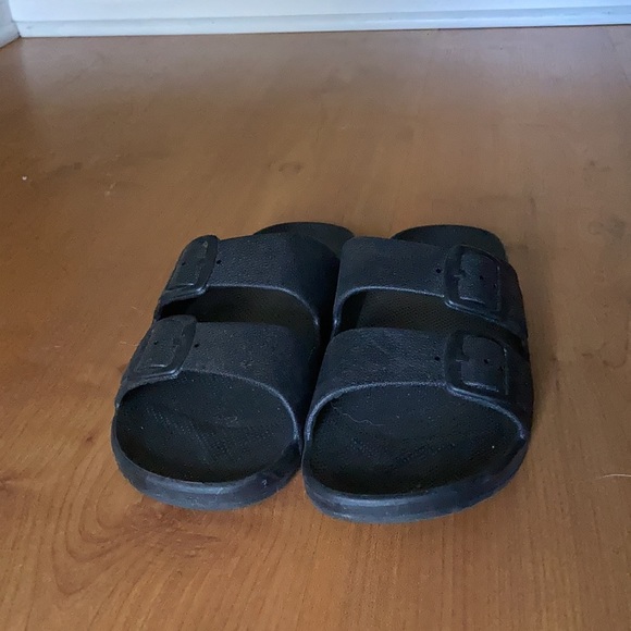 Black two strap sandals - Picture 2 of 4
